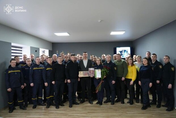 На Волині провели на заслужений відпочинок підполковника ДСНС (Фото)