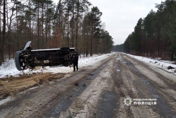 На Любешівщині в аварію потрапив водій рейсового автобусу 