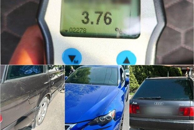 Водій заявив луцьким патрульним, що напився вже після ДТП