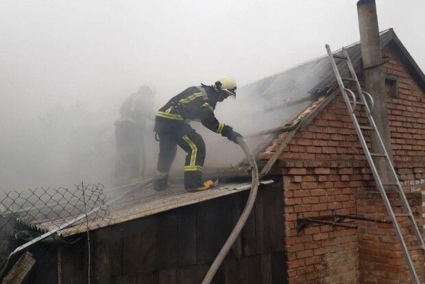 У селі під Луцьком з невідомих причин загорілась господарча споруда