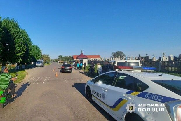 На Волині підліток на самокаті потрапив під колеса автівки