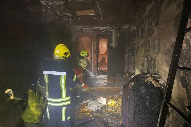 У Рівному ввечері горіла квартира у багатоповерхівці (Фото)