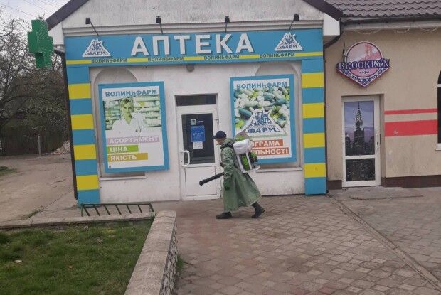 Проведено дезінфекцію найбільш відвідуваних місць у Старій Вижівці