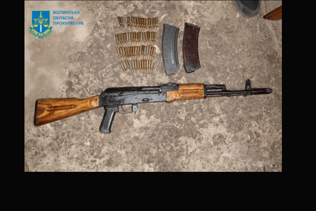 На Волині чоловік тримав удома цілий арсенал зброї