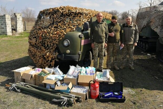 Волинські бійці на Запорізькому напрямку отримали допомогу від земляків