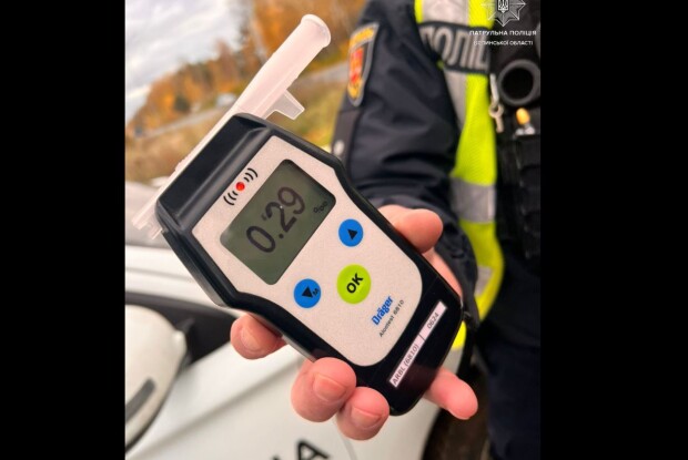 Дорого обійдеться водієві з Волині 50 грамів спиртного