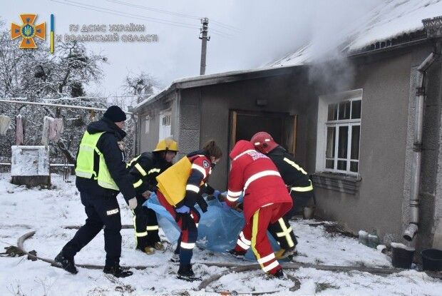 У Струмівці біля Луцька в пожежі загинув чоловік (Відео)