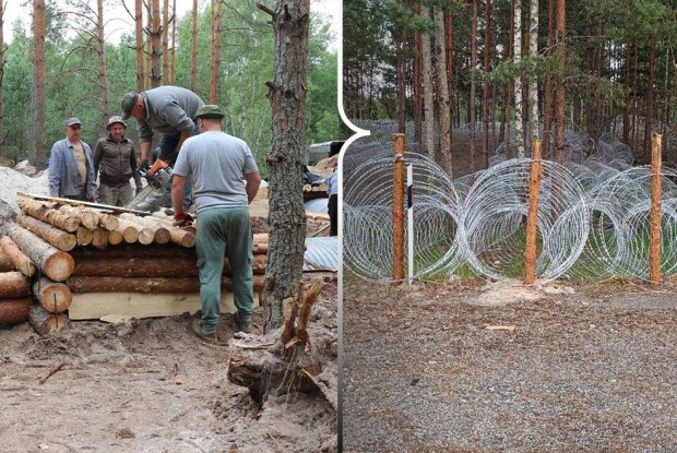 Як на Волині укріплюють території на кордоні з Білоруссю (Фото)