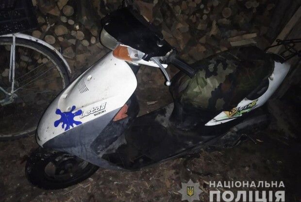 Поліцейські викрили волинянина у незаконному заволодінні скутером