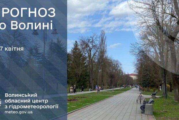Якою буде сьогодні погода на Волині