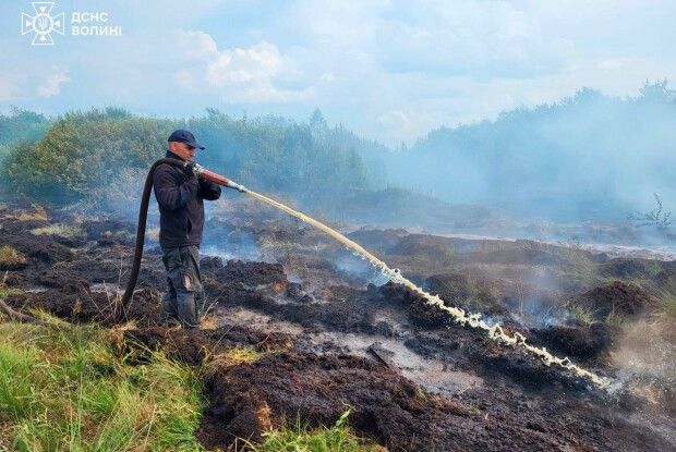 Земля горить під ногами: на Волині палають торф'яники та гектари сухої трави