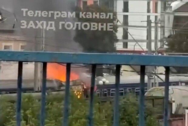 В обласному центрі Волині дрон влучив у пасажирський потяг
