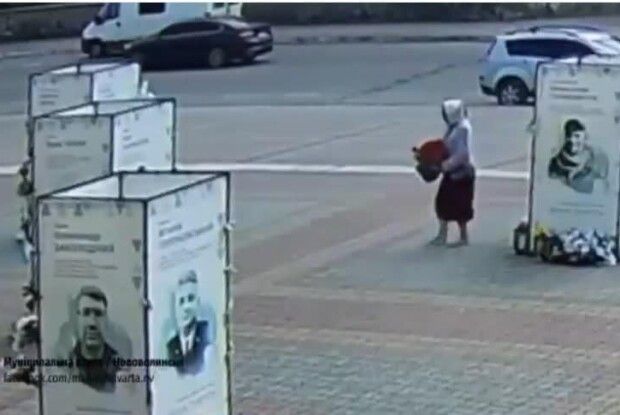 На Волині розшукали жінку, яка вкрала квіти з Алеї Героїв