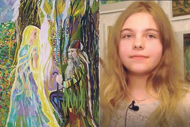 На малюнку Мавка запитує в дядька Лева, як зберегти стосунки з Лукашем (Відео, фото)