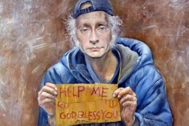Сирійський художник намалював Путіна в образі біженця