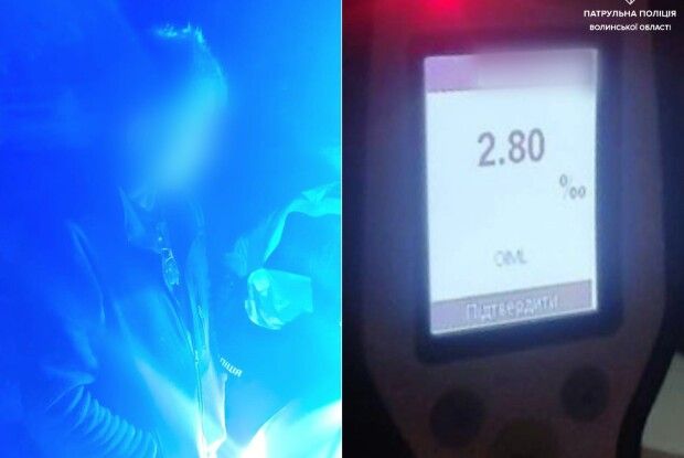 У двох містах на Волині в комендантську годину роз’їжджали п’яні водії