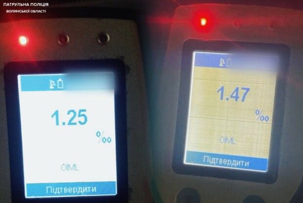  У Луцьку в комендантську годину зупинили двох водіїв «під мухою»