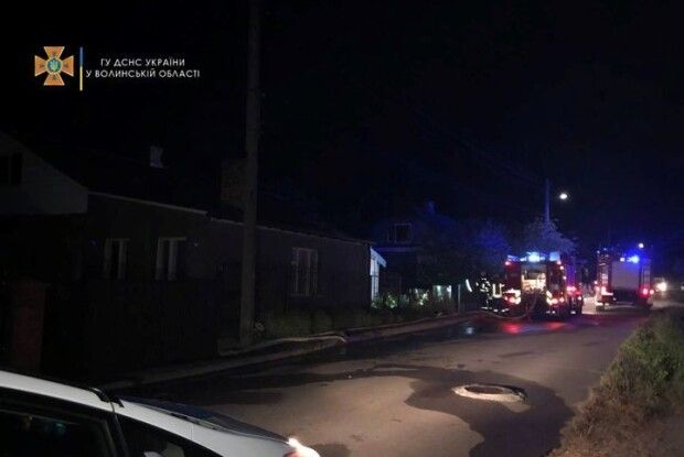 Сьогодні вночі на Волині спалахнула хата