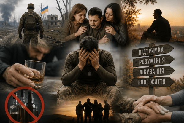 Повернутися з фронту  і не потонути в чарці: думки волинського  фахівця