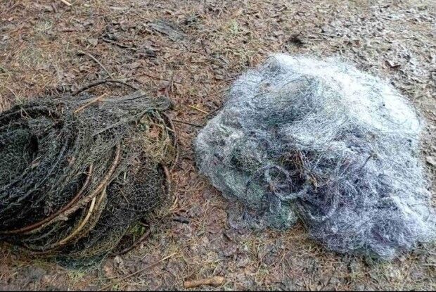 На водоймах Шацького нацпарку вилучили незаконні знаряддя лову