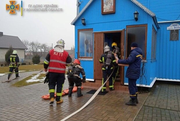У церкві на Волині працювали рятувальники (Фото)