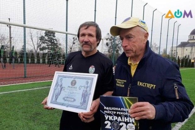 Футболіст у 70 років потрапив до Книги рекордів України