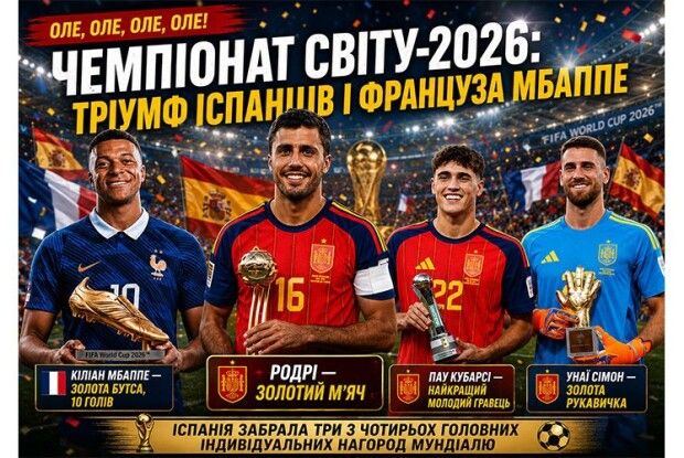 Мундіаль-2026: Іспанія зібрала нагороди, Мбаппе – голи