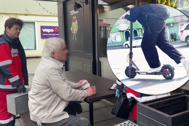 У Рівному підліток на електросамокаті збив чоловіка