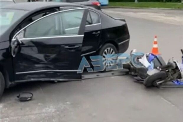 У Луцьку на Відродження сталася аварія (Фото)