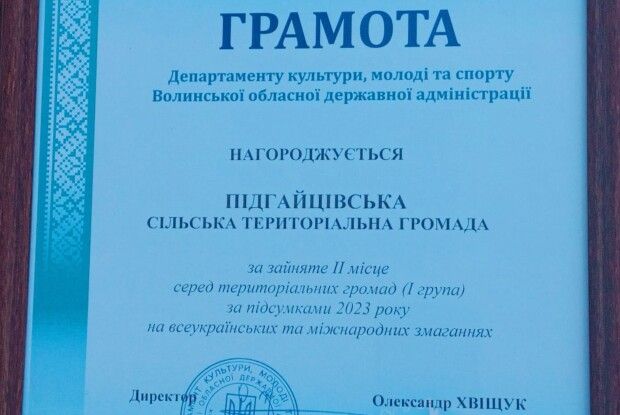 В обласному центрі Волині відзначили спортивні досягнення громад за підсумками 2023 року