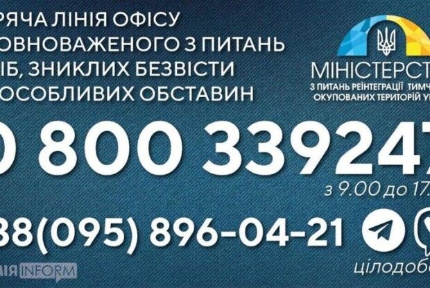 До кого звертатися з питань осіб, зниклих безвісти за особливих обставин