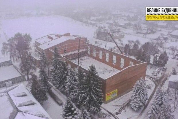 Показали, як будують сучасний спорткомплекс у волинській громаді