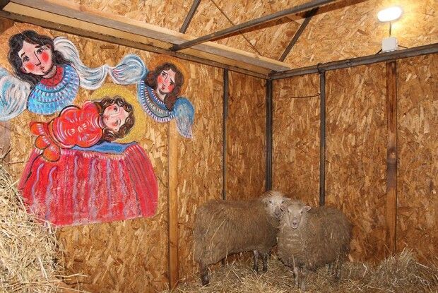 У «Волиньобленерго» ожив різдвяний вертеп