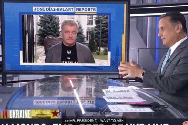 Порошенко на MSNBC: чим більш нищівної шкоди ми завдамо російським військам, тим безпечнішим буде цей світ