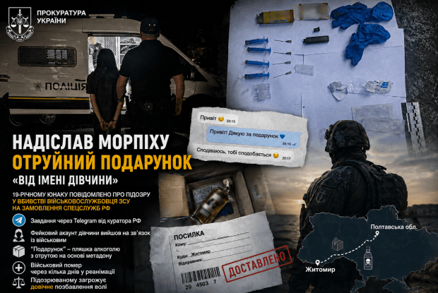 Отруєний «подарунок»  для морпіха – «від дівчини»