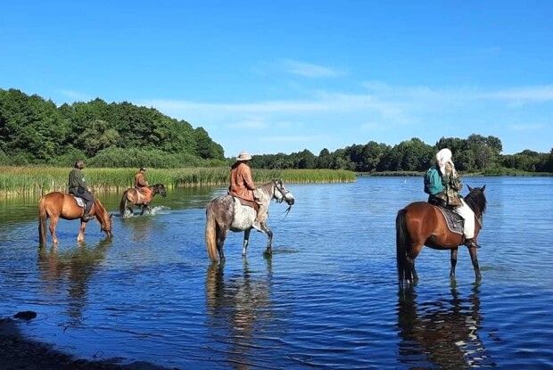 Від Київського моря до Шацьких озер: 5 вершників вирушили у кінний похід (Фото)