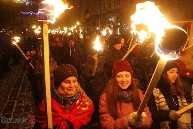 А в Горохові у День Соборності України – смолоскипний марш!