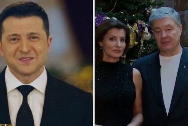 Новорічне привітання Порошенка у 5 разів популярніше, ніж звернення Зеленського