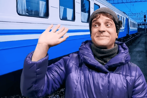 Юрій Великий з макіяжем спародіював «щасливу російську матір», яка проводжає синів на війну в Україні