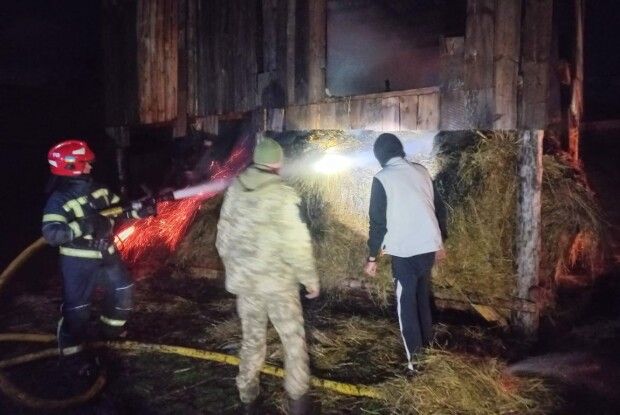 У Сарненському районі вогонь знищив 2 тонни сіна