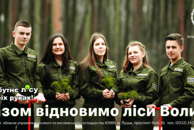 Активні волиняни посадили 620 гектарів лісу (ВІДЕО)