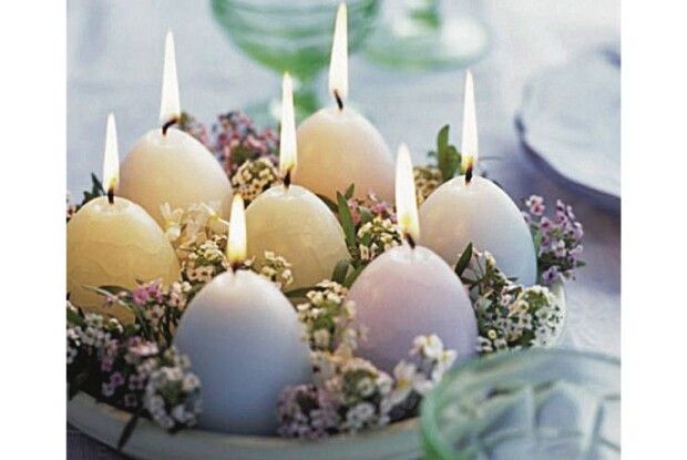 Свічки-крашанки — ​оригінальний великодній декор
