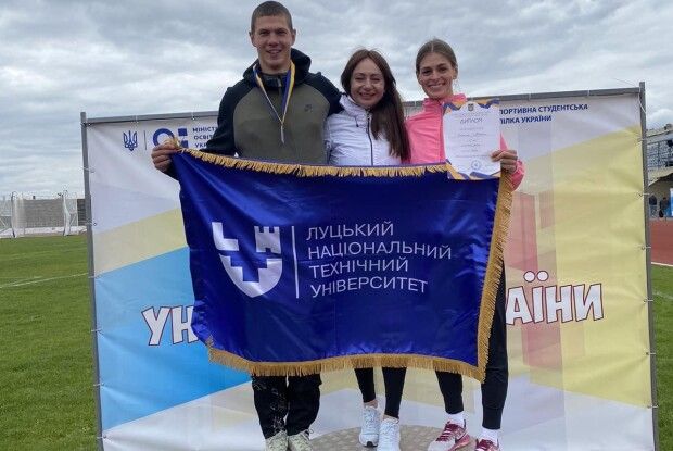 Спортсмени Луцького вишу потрапили у 10-ку кращих на Універсіаді України з легкої атлетики (Фото)