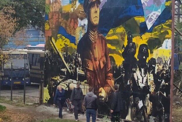 У Запоріжжі відкрили мурал із генералом армії УНР