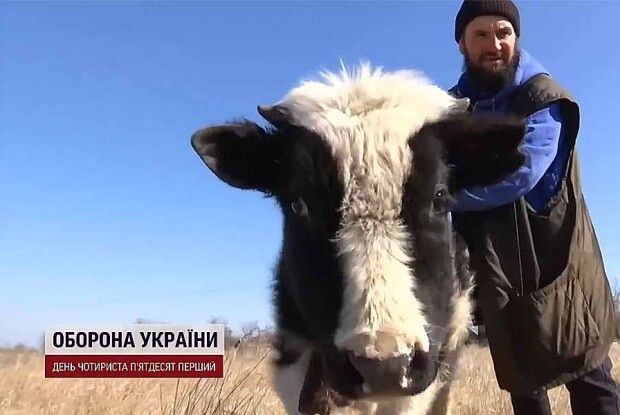 Ірпінець 100 кілометрів вів  худобу під обстрілами