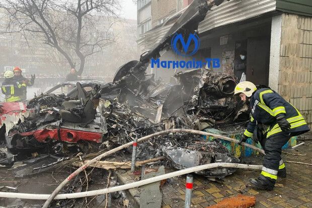 Унаслідок падіння гвинтокрила в Броварах загинуло керівництво МВС. Серед жертв є діти 