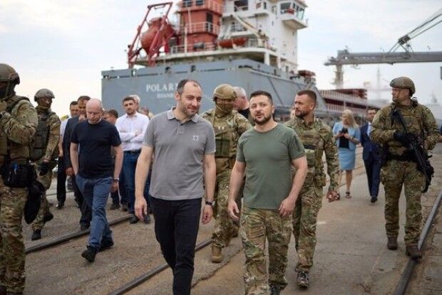 Зеленський у Чорноморську чекає на початок експорту зерна