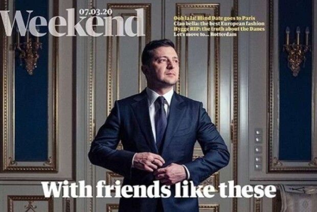 Зеленський знявся на столі для The Guardian та з Мендель у «халаті»