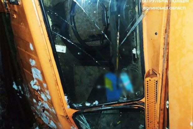 На Волині вантажівка злетіла з дороги (Фото)