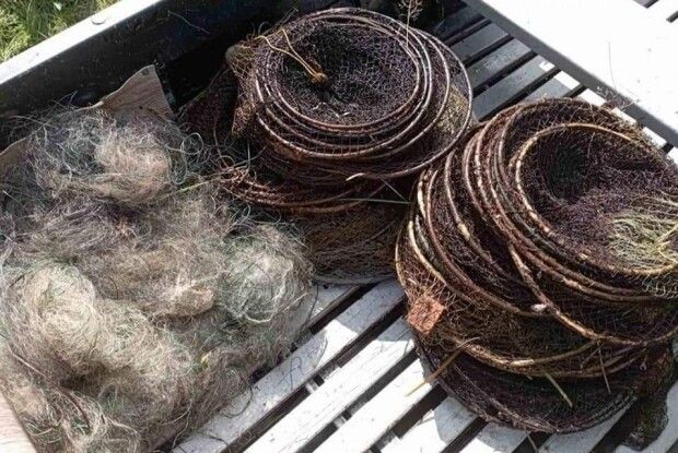 На водоймах Волині вилучили незаконні знаряддя лову